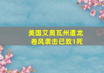 美国艾奥瓦州遭龙卷风袭击已致1死