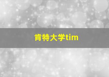 肯特大学tim