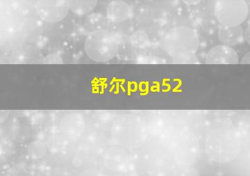 舒尔pga52