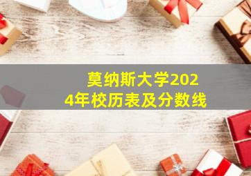 莫纳斯大学2024年校历表及分数线