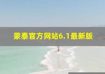 蒙泰官方网站6.1最新版