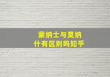 蒙纳士与莫纳什有区别吗知乎