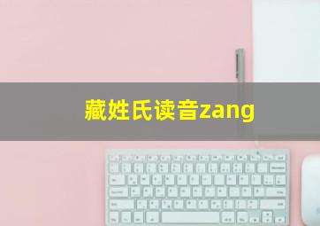 藏姓氏读音zang