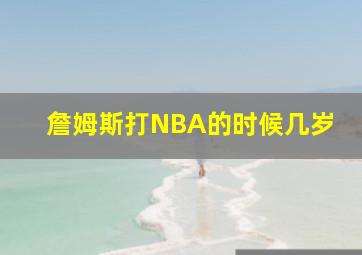 詹姆斯打NBA的时候几岁