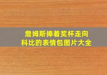 詹姆斯捧着奖杯走向科比的表情包图片大全