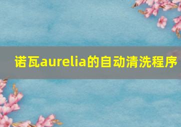 诺瓦aurelia的自动清洗程序