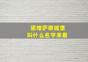 诺维萨德城堡叫什么名字来着