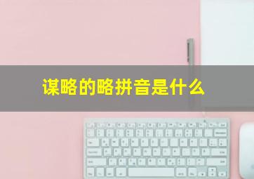 谋略的略拼音是什么