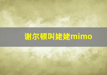 谢尔顿叫姥姥mimo