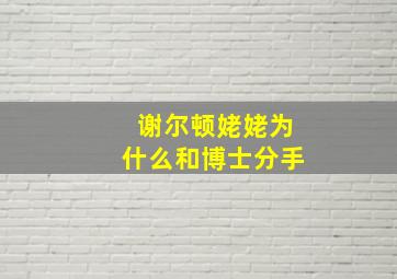 谢尔顿姥姥为什么和博士分手