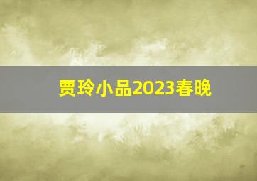 贾玲小品2023春晚