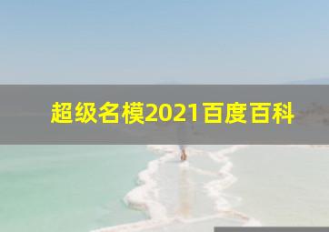 超级名模2021百度百科