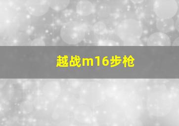 越战m16步枪