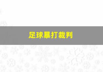 足球暴打裁判