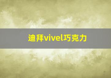 迪拜vivel巧克力