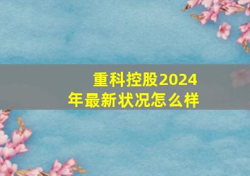 重科控股2024年最新状况怎么样