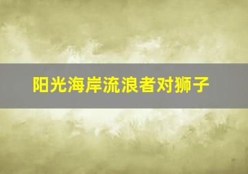 阳光海岸流浪者对狮子