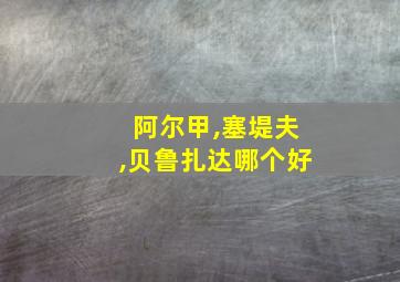 阿尔甲,塞堤夫,贝鲁扎达哪个好