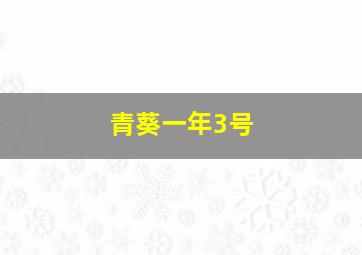 青葵一年3号