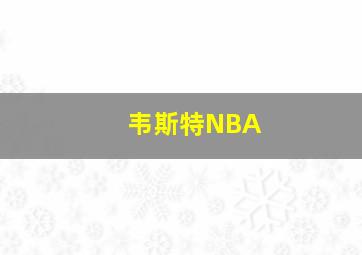 韦斯特NBA