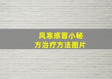 风寒感冒小秘方治疗方法图片