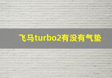 飞马turbo2有没有气垫