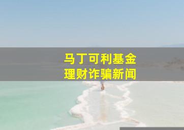 马丁可利基金理财诈骗新闻