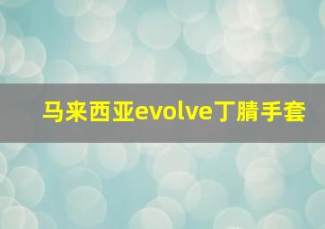 马来西亚evolve丁腈手套