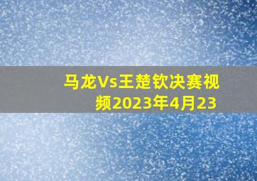 马龙Vs王楚钦决赛视频2023年4月23