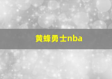 黄蜂勇士nba