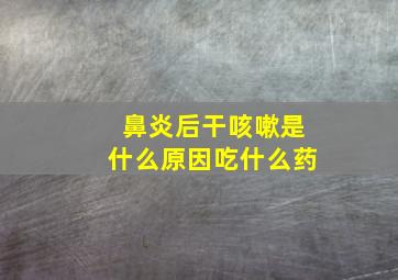 鼻炎后干咳嗽是什么原因吃什么药